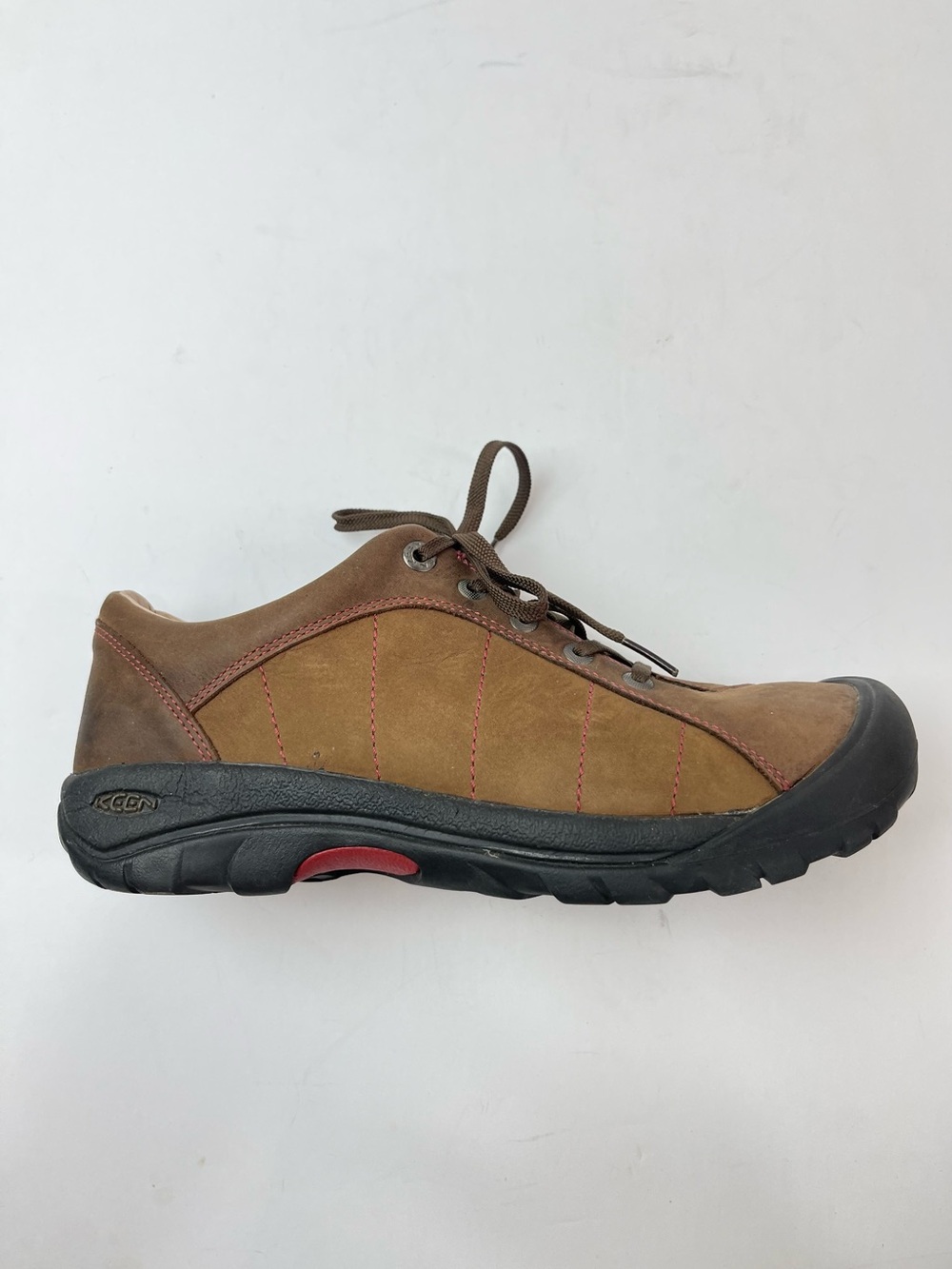 KEEN Presidio 5322 Brown Leather Lace Up Hiking Women's Shoes Sz US 10 EU 40.5